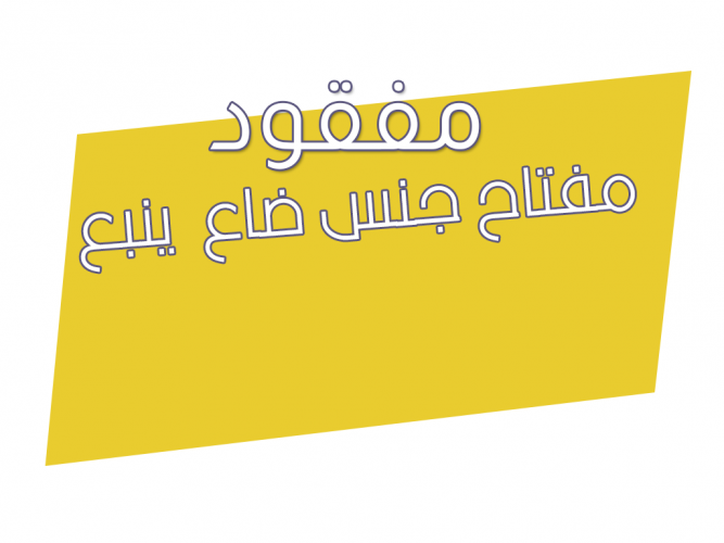  مفتاح جنس ضاع